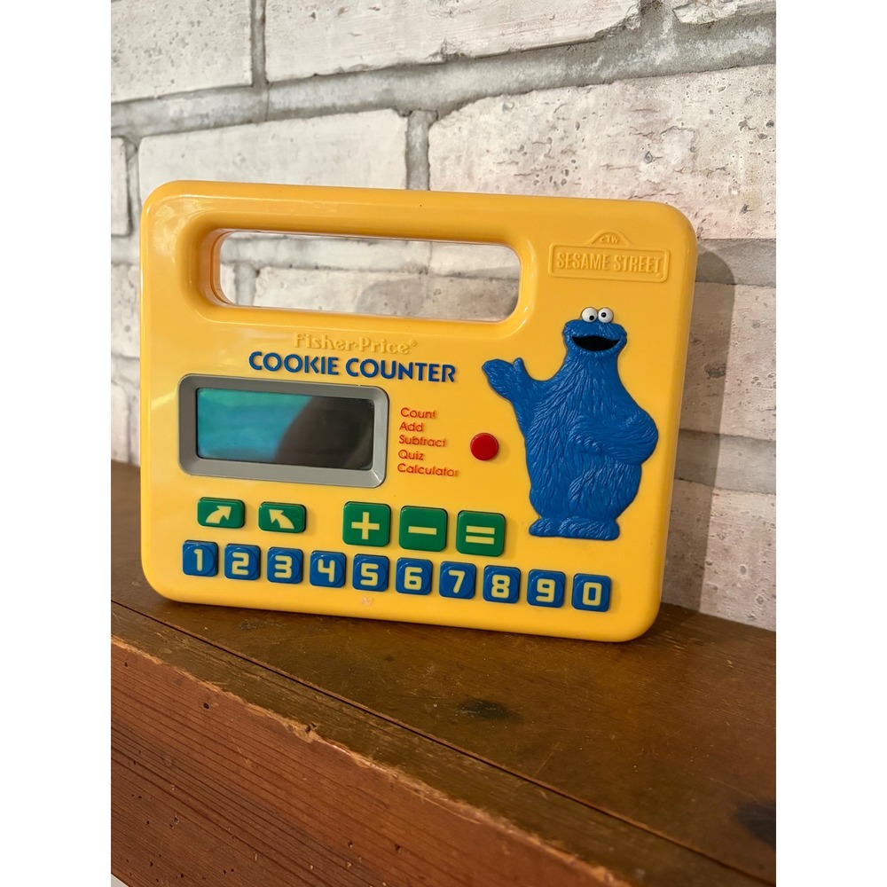 Fisher-Price Cookie Counter Electronic Learning Toy Cookie Monster Vintage 1980s
